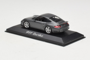 Porsche 911 997 Turbo Grey Metallic Minichamps 1:43 WAP02013116 Metalas - nuotrauka 3 iš 4
