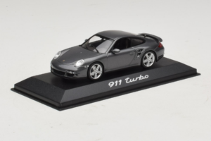 Porsche 911 997 Turbo Grey Metallic Minichamps 1:43 WAP02013016 Metalas - nuotrauka 2 iš 5