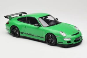 Porsche 911 997.1 GT3 RS Žalias Minichamps 1:18 155062124 Metalas - nuotrauka 4 iš 6