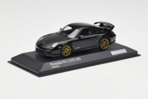 Porsche 911 997.2 GT2 RS Juodas su Auksiniais Ratais Minichamps 1:43 400069402 Metalas - nuotrauka 2 iš 4