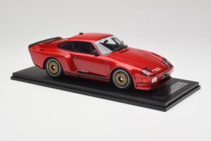 Porsche 911 930 Almeras Biturbo 3.3 Raudonas Kess 1:18 KE18005C Derva - nuotrauka 4 iš 6