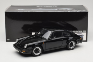 Porsche 911 Carrera 3.2 Juodas Minichamps 1:18 100063060-R1 Metalas - nuotrauka 8 iš 8