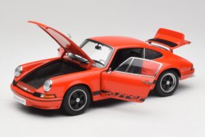Porsche 911 Carrera RS 2.7 Oranžinis & Juodos Juostos AUTOart 1:18 78054 Metalas - nuotrauka 2 iš 8