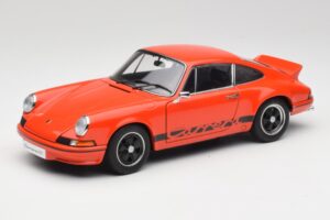 Porsche 911 Carrera RS 2.7 Oranžinis & Juodos Juostos AUTOart 1:18 78054 Metalas