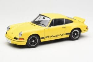 Porsche 911 Carrera RS 2.7 Geltonas AUTOart 1:18 78053 Metalas
