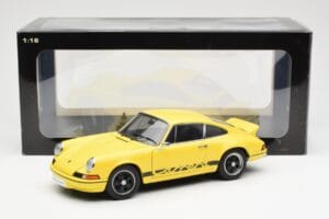 Porsche 911 Carrera RS 2.7 Geltonas AUTOart 1:18 78053 Metalas - nuotrauka 8 iš 8