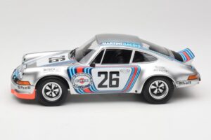 Porsche 911 Carrera RSR Group 4 GT #26 Martini Racing H. Muller / G. van Lennep GT Class Winner 1000 km Dijon 1973 Minichamps - nuotrauka 3 iš 6