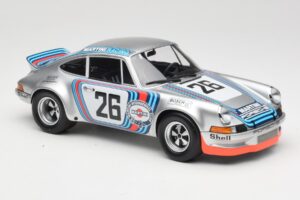Porsche 911 Carrera RSR Group 4 GT #26 Martini Racing H. Muller / G. van Lennep GT Class Winner 1000 km Dijon 1973 Minichamps - nuotrauka 4 iš 6