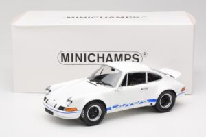 Porsche 911 Carrera RSR Group 4 GT Baltas & Mėlynas 1973 Minichamps 1:18 107065020 Metalas - nuotrauka 6 iš 6