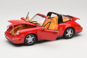 Porsche 911 Carrera Targa Raudonas Anson 1:18 3054 Metalas - nuotrauka 2 iš 8