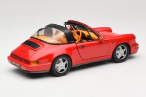 Porsche 911 Carrera Targa Raudonas Anson 1:18 3054 Metalas - nuotrauka 3 iš 8