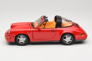 Porsche 911 Carrera Targa Raudonas Anson 1:18 3054 Metalas - nuotrauka 4 iš 8