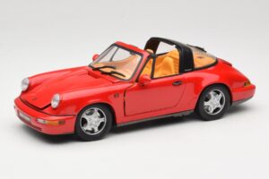 Porsche 911 Carrera Targa Raudonas Anson 1:18 3054 Metalas