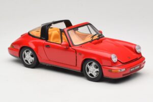 Porsche 911 Carrera Targa Raudonas Anson 1:18 3054 Metalas - nuotrauka 6 iš 8