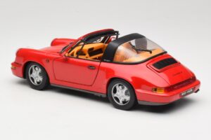 Porsche 911 Carrera Targa Raudonas Anson 1:18 3054 Metalas - nuotrauka 7 iš 8