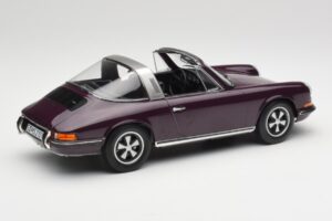 Porsche 911 E Targa Violetinis Norev 1:18 187644 Metalas - nuotrauka 3 iš 7