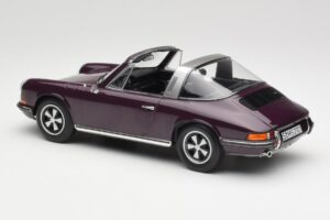 Porsche 911 E Targa Violetinis Norev 1:18 187644 Metalas - nuotrauka 6 iš 7