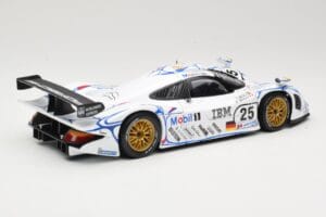Porsche 911 GT1 #25 Porsche AG U. Alzen / J. Muller / B. Wollek 24 Hours of Le Mans 1998 Maisto 1:18 56052 Metalas - nuotrauka 3 iš 8
