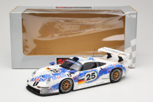Porsche 911 GT1 #25 H. Stuck / T. Boutsen / B. Wollek 24 Hours of Le Mans 1996 UT Models 1:18 180966625 Metalas - nuotrauka 8 iš 8