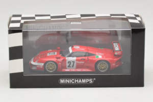 Porsche 911 GT1 #27 BMS Scuderia Italia 24 Hours of Le Mans 1997 Minichamps 1:43 430976627 Metalas - nuotrauka 4 iš 4