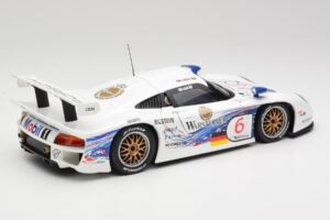 Porsche 911 GT1 #6 T. Boutsen / H-J. Stuck 1997 UT Models 1:18 39720 Metalas - nuotrauka 3 iš 8