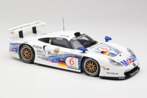 Porsche 911 GT1 #6 T. Boutsen / H-J. Stuck 1997 UT Models 1:18 39720 Metalas - nuotrauka 6 iš 8