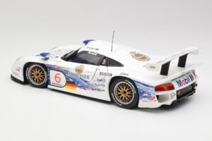 Porsche 911 GT1 #6 T. Boutsen / H-J. Stuck 1997 UT Models 1:18 39720 Metalas - nuotrauka 7 iš 8