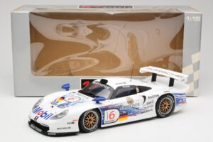 Porsche 911 GT1 #6 T. Boutsen / H-J. Stuck 1997 UT Models 1:18 39720 Metalas - nuotrauka 8 iš 8