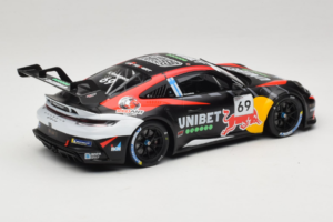 Porsche 911 GT3 Cup 992 #69 K. Rovanpera Zolder GP 2024 IXO 1:18 18RMC226 Metalas - nuotrauka 2 iš 6