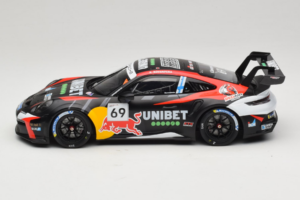 Porsche 911 GT3 Cup 992 #69 K. Rovanpera Zolder GP 2024 IXO 1:18 18RMC226 Metalas - nuotrauka 3 iš 6