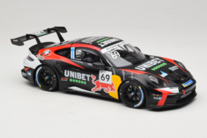 Porsche 911 GT3 Cup 992 #69 K. Rovanpera Zolder GP 2024 IXO 1:18 18RMC226 Metalas - nuotrauka 4 iš 6