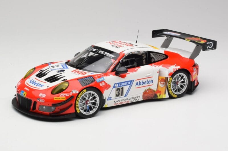 Porsche 911 GT3 R #31 Frikadelli Racing N. Siedler / M. Seefried 24 Hours Nürburgring 2018 Minichamps 1:18 153186931 Metalas