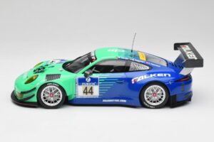 Porsche 911 GT3 R #44 Falken Motorsport W. Henzler / P. Dumbreck NBR 2016 Minichamps 1:18 155166044 Metalas - nuotrauka 3 iš 6