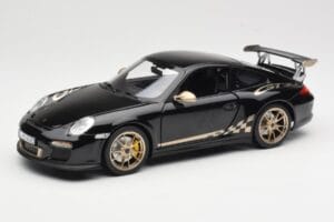 Porsche 911 997 GT3 RS Juodas Norev 1:18 187563 Metalas