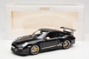 Porsche 911 997 GT3 RS Juodas Norev 1:18 187563 Metalas - nuotrauka 8 iš 8
