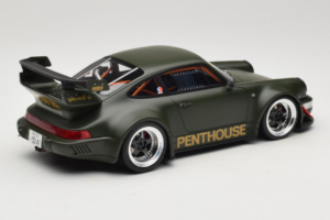Porsche 911 RWB Penthouse Kaki Green GT Spirit 1:18 GT559 Derva - nuotrauka 2 iš 6