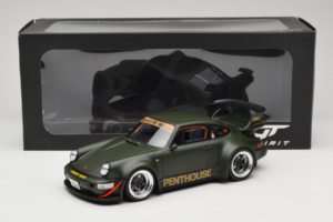 Porsche 911 RWB Penthouse Kaki Green GT Spirit 1:18 GT559 Derva - nuotrauka 6 iš 6