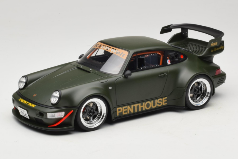 Porsche 911 RWB Penthouse Kaki Green GT Spirit 1:18 GT559 Derva