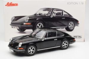 Porsche 911 S Juodas Schuco 1:18 450047200 Metalas - nuotrauka 8 iš 8