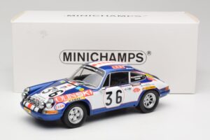 Porsche 911 S #36 B. Waldegard / C. Cheneviere 24 Hours of Le Mans 1971 Minichamps 1:18 107716836 Derva - nuotrauka 6 iš 6