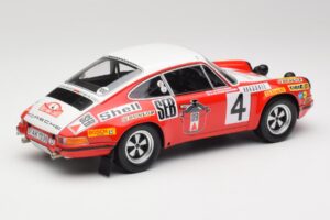 Porsche 911 S #4 G. Larrousse / M. Perramond 2nd Place Rally Monte Carlo 1972 Minichamps 1:18 107726804 Derva - nuotrauka 2 iš 6