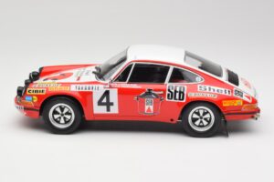 Porsche 911 S #4 G. Larrousse / M. Perramond 2nd Place Rally Monte Carlo 1972 Minichamps 1:18 107726804 Derva - nuotrauka 3 iš 6