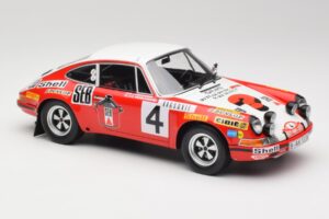 Porsche 911 S #4 G. Larrousse / M. Perramond 2nd Place Rally Monte Carlo 1972 Minichamps 1:18 107726804 Derva - nuotrauka 4 iš 6