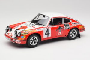 Porsche 911 S #4 G. Larrousse / M. Perramond 2nd Place Rally Monte Carlo 1972 Minichamps 1:18 107726804 Derva