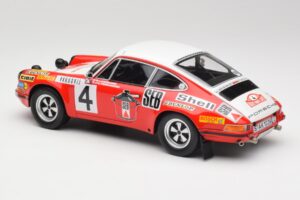 Porsche 911 S #4 G. Larrousse / M. Perramond 2nd Place Rally Monte Carlo 1972 Minichamps 1:18 107726804 Derva - nuotrauka 5 iš 6