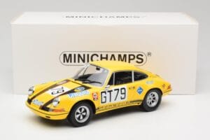 Porsche 911 S Racing Team AAW #79 H. Frohlich / P. Toivonen 1000km Nurburgring 1971 Minichamps 1:18 107706879 Derva - nuotrauka 6 iš 6