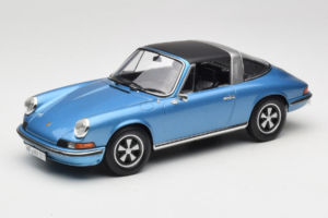Porsche 911 S Targa Blue Metallic Norev 1:18 187646 Metalas - nuotrauka 2 iš 8