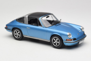 Porsche 911 S Targa Blue Metallic Norev 1:18 187646 Metalas - nuotrauka 5 iš 8