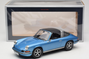 Porsche 911 S Targa Blue Metallic Norev 1:18 187646 Metalas - nuotrauka 8 iš 8