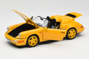 Porsche 911 964 Speedster Speed Yellow Norev 1:18 187130 Metalas - nuotrauka 2 iš 8